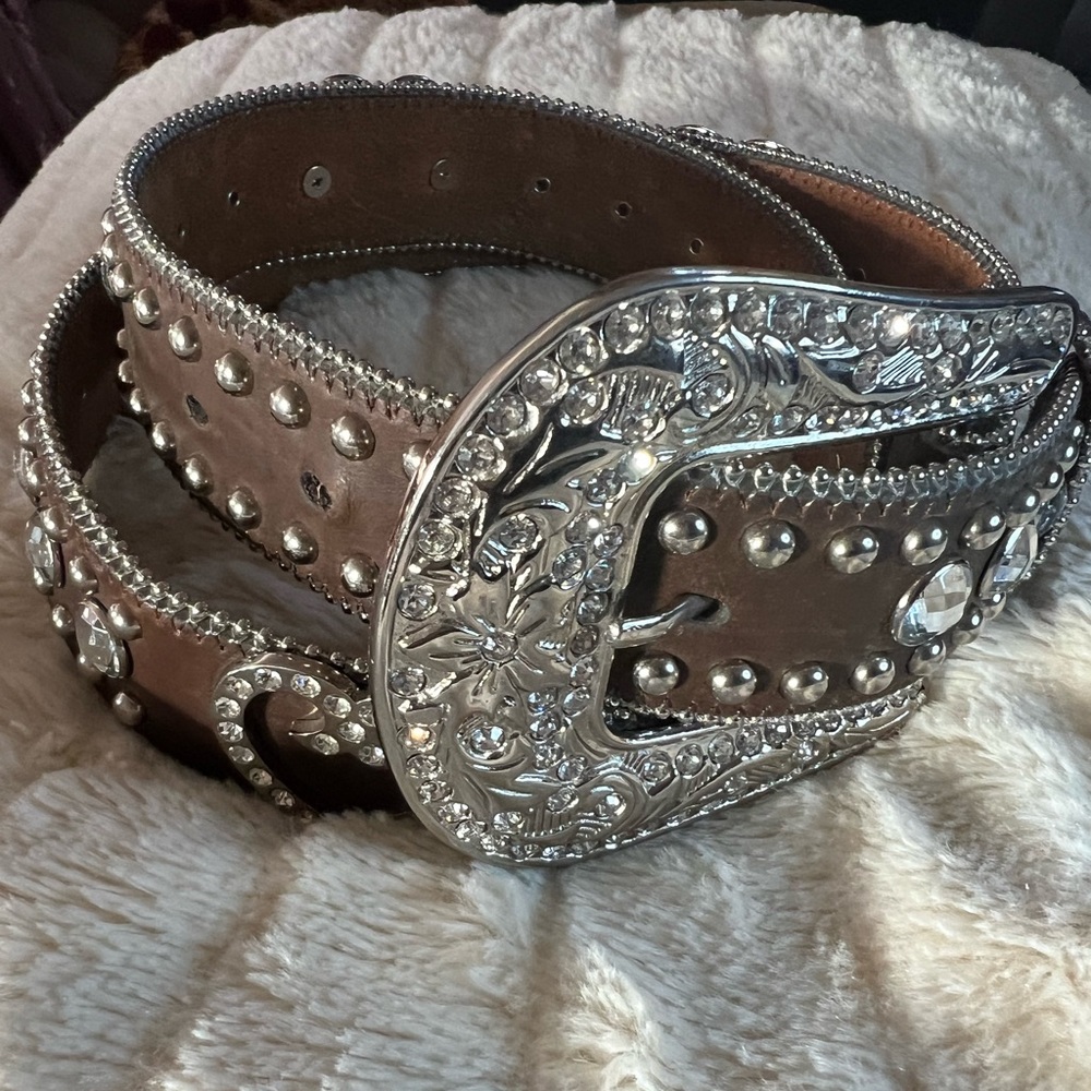 Rhinestone women’s western belt